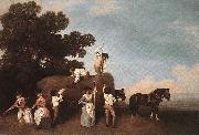 George Stubbs Haymakers oil